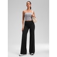 thumbnail image 4 of CRZ YOGA Softretch No Front Seam Wide Leg Pants for Women 28", 4 of 7