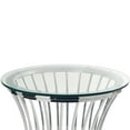 thumbnail image 4 of Home Square Round Glass Top End Table in Chrome Finish - Set of 2, 4 of 6