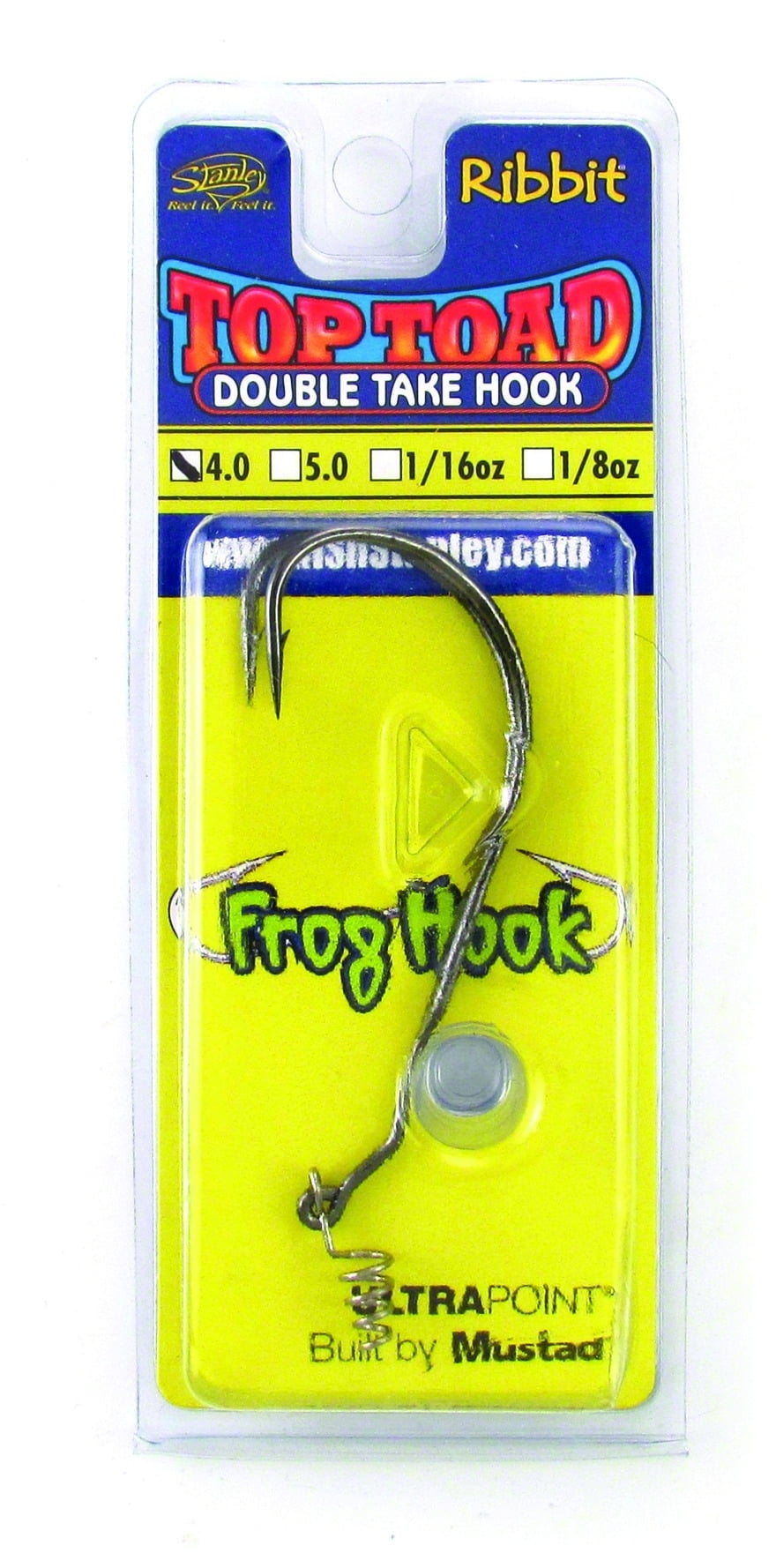 Stanley SRDT1-40 Unweighted Double Take Ribbit Hook Size 4/0 5 per ...