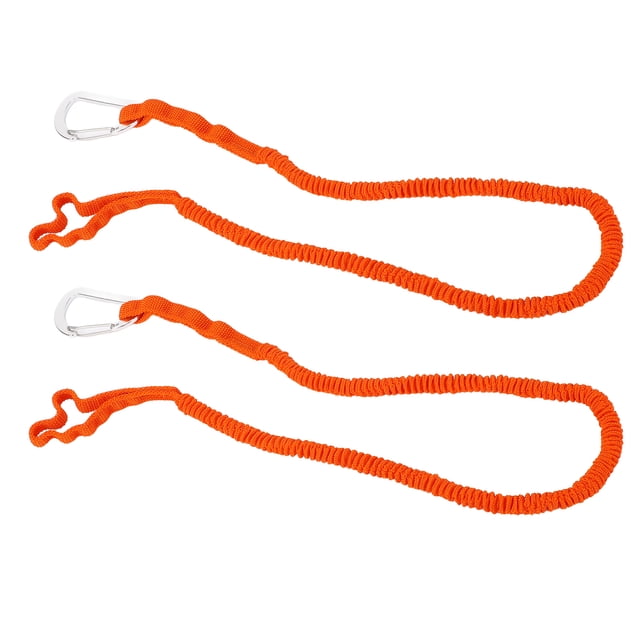 2PCS Kayak Paddle Leash,Stretchable Kayak Paddle Lanyard Anti Loss Rope Kayak Rod Leash for Kayaking Boating Canoeing 3-6 Feet