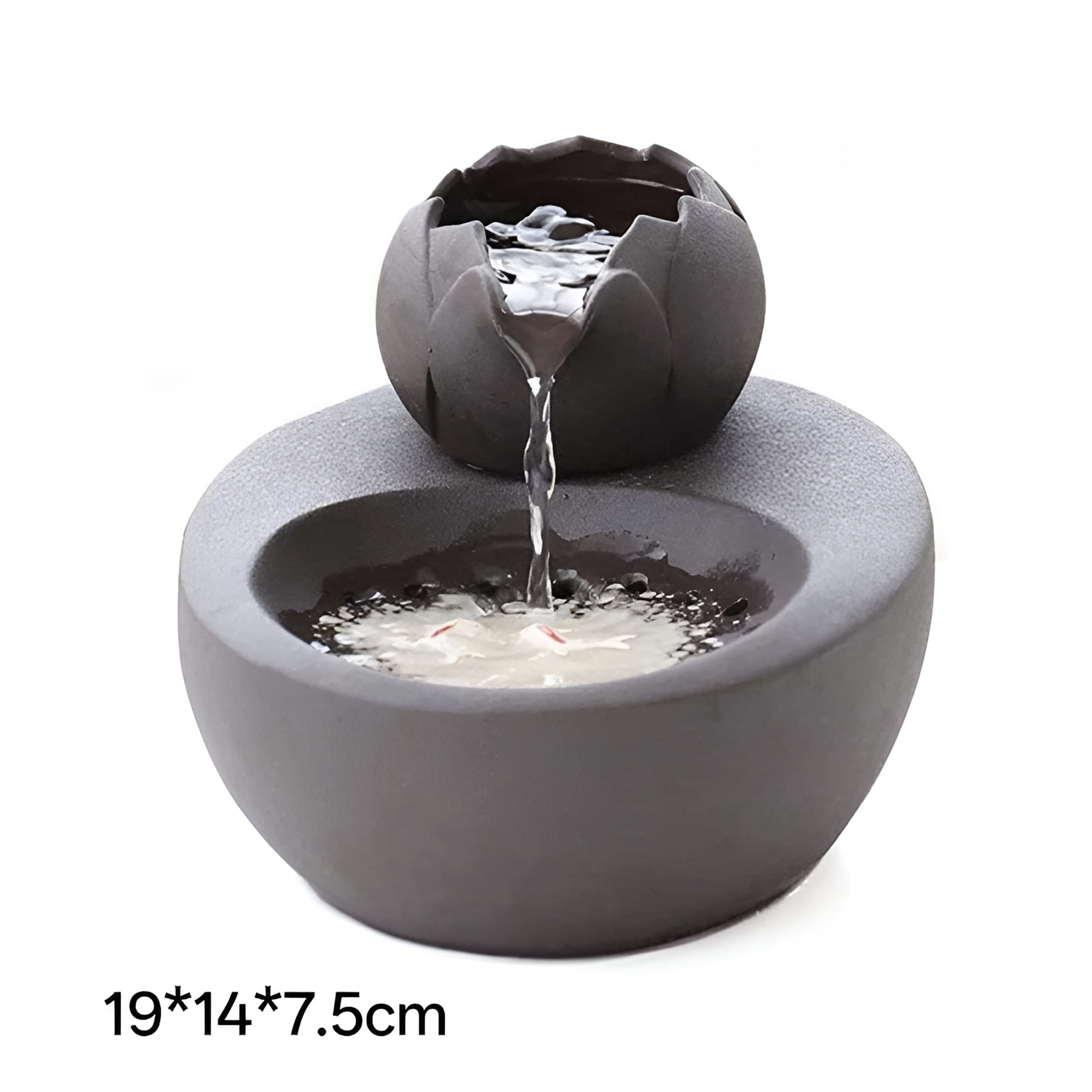 ACDANC Cat Fountain Ceramic Pet Water Dispenser Vertical Cats Drinking Fountains, Automatic Circulation Filters Water Water Fountains for Cats Indoor