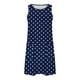 thumbnail image 5 of Vestido de Verano para Mujeres, Vestido de Cuello Redondo sin Mangas de Bolsillo de Impresión de Moda Casual Hecha de 95% Poliéster 5% Spandex para Primavera Verano, Vestido Sexy para Mujeres, 5 of 6