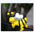 thumbnail image 4 of Inteprter Estatuas de abejas con caras sonrientes de resina para regalos festivos de primavera que decoran macetas. Abeja Deco Ala Blanca Decoración del hogar, 4 of 4