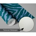 thumbnail image 6 of S4Sassy Animal Print Wallpaper - Removable Walls Covering, 25" x 120" Self-Adhesive Vinyl Wall Paper, Decorative Wallwrap, Easy DIY Walls Covering For Bedroom, Living Room, Living Spaces - Blue, 6 of 9