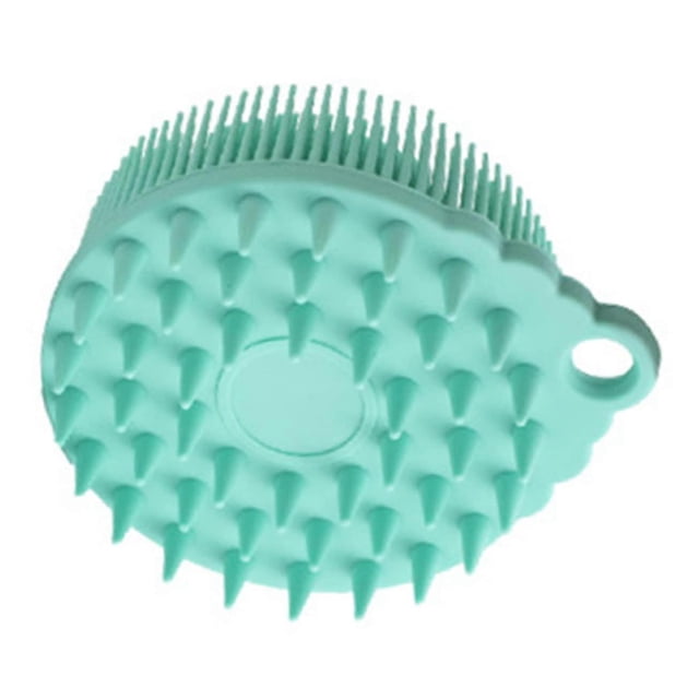 Cepillo de baño y exfoliante capilar de silicona con limpieza profunda y suave, agarre ergonómico y fácil, secado rápido.