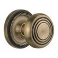 thumbnail image 2 of Nostalgic Warehouse Ropdec_Sd_Nk Deco Solid Brass Single Dummy Door Knob - Brass, 2 of 7
