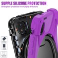 thumbnail image 4 of For Xiaomi Redmi Pad SE 8.7 inch 2024 Case, 360 Rotatable Handle Stand, Shoulder Strap, Drop-Proof Design, Purple, 4 of 7