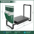 thumbnail image 2 of Garden Kneeler and Seat, 10.2" Wider Heavy Duty Thick Gardening Bench for Kneeling and Seat - Multifunctional Kneeler Bench, Gardening Gifts for Women, Seniors Grandparents, Black, 2 of 7