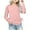 Pink, variant on Teen T Shirts for Girls Blue Long Sleeve Shirt Kids Crew Neck Casual Basic Tees Fall Tops Tops for Kids 9-10 Years