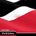 thumbnail image 4 of G128 Trinidad and Tobago Flag | 3x5 Ft | LiteWeave Pro Series Printed 150D Polyester | Country Flag, Indoor/Outdoor, Vibrant Colors, Brass Grommets, Thicker and More Durable Than 100D 75D Polyester, 4 of 6