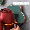 thumbnail image 4 of HWRETIE Adhesive-free Dryer Holder - Hair Dryer Rack Bathroom Hair Dryer Hanging Rack Hair Dryer Placement Storage Rack Folding Hair Dryer Price Storage Bracket Can Hang Jewelry, 4 of 9