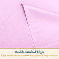 thumbnail image 4 of ComfiTime Tablecloth – 70 x 108 Durable Polyester Fabric Table Cover Cloth for 7-8 ft Rectangle Table, Spill/Stain-Resistant, Reusable/Washable, Indoor/Outdoor Dining/Party/Wedding/Banquet, Pink, 4 of 14
