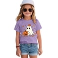 thumbnail image 6 of KPOPLK 1-14T Girls Halloween Shirts Pumpkin Ghost T-Shirts Kid Spooky Season Outfits Tees Tops,Size 11-12 Years, 6 of 7