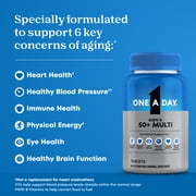 One A Day Mens 50+ Multivitamin Tablets, Multivitamins for Men, 200 Ct