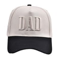 thumbnail image 2 of Helii Matching Hats for Couples Mom and Dad Hats Set of 2, Embroidered Two Tone Cotton Blend Baseball Cap, His Hers Adjustable Snapback Trucker Hat for Parents Gift Beige,One Size, 2 of 6