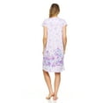 thumbnail image 4 of Lati Fashion Women Nightgowns Short Sleeve Female Nightgowns & Sleepshirts Purple L, 4 of 4