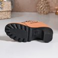 thumbnail image 4 of Women Ankle Boots Round Toe Mid Heel Boots with Side Zip Comfort Matte Shoes for Fall Winter Dating Shopping Casual Outdoor Daily Wear, 4 of 9