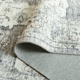 thumbnail image 5 of SAFAVIEH Arizona Gorica Distressed Polyester Machine Washable Area Rug, Light Grey/Beige, 8' x 8' Round, 5 of 10