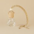 thumbnail image 5 of Hanging Car Air Freshener Diffuser, Empty Refillable Clear Glass Essential Diffuser Oil Fragrance Perfume Pendant Vials With Caps & Hanging String 0.27oz, 5 of 5