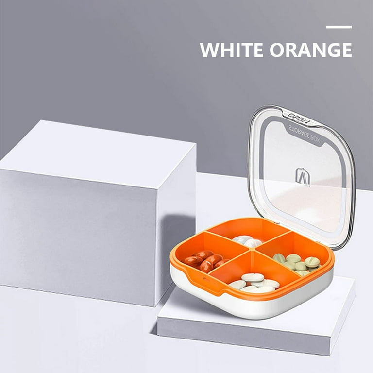 6 Grids Medicine Storage Box Mini Travel Pill Case Container