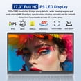thumbnail image 3 of HP Essential 17.3" FHD Laptop, AMD Ryzen 5 7430U, 32GB RAM, 2TB SSD, Windows 11 Home, Silver, 3 of 7