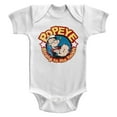 thumbnail image 1 of Popeye Strong White Infant S/S Bodysuit 6M, 1 of 2