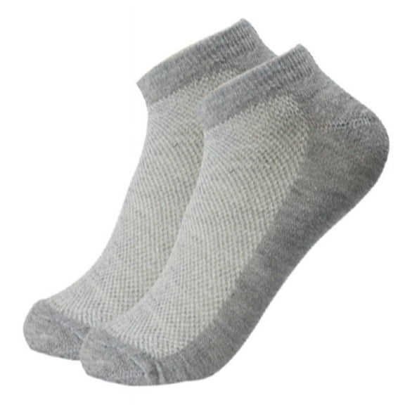 Womens Golf Thin Socks Womens Cotton Socks Low Socks For Men Mens Cotton Ankle Socks 10 Pair Grey size 6-9