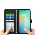 thumbnail image 4 of Funda Tipo Billetera para Samsung Galaxy A07 Carcasa Abatible con Porta Tarjetas, Bolsillo para Efectivo, Soporte Ajustable, Cierre Magnético y Correa de Muñeca Negro, 4 of 6