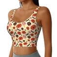 thumbnail image 2 of Daiia Halloween Donut Printed Women's Sports Bra, Breathable Activewear Bra with U-Back Design and Removable Pads, Comfortable and Supportive for Yoga, Workout-Medium, 2 of 8