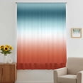 thumbnail image 3 of Red Duck Green Ombre Sheer Curtains 96 Inches Long, Contemporary Abstract Gradient Light Filering Curtains, Privacy Drapes Simi Floor to Veiling Curtain for Living Room Bedroom Large Window Treatment, 3 of 9