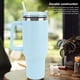thumbnail image 4 of Taza de viaje aislada de acero inoxidable botella de agua aislada de 40 oz protección del medio ambiente con pajita para deportes al aire libre ANGGREK  Otros, 4 of 8