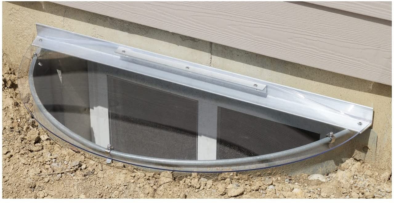 HeavyDuty Small Window Well Cover Winter Guard from Window Well Supply (39"W x 17"L)