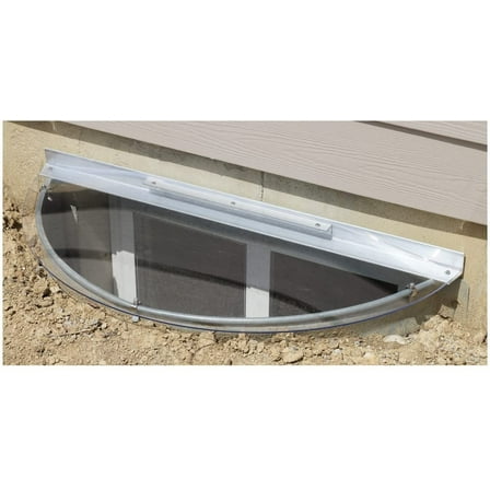 Sloped Heavy-Duty Small Window Well Cover (40"W x 16"L)