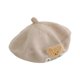 thumbnail image 1 of Stylish Unique Knitted Bear Pattern Cap Fashionable Children Cap Warm for Children Suitable for Dailyand Seasonal Wear silvery yellow, 1 of 4