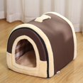 thumbnail image 1 of Nido para gatos de otoño e invierno, nido para perros, nido para dormir para mascotas, nido con asa, cama universal extraíble y lavable para cuatro estaciones, casa para mascotas, esterilla para, 1 of 4