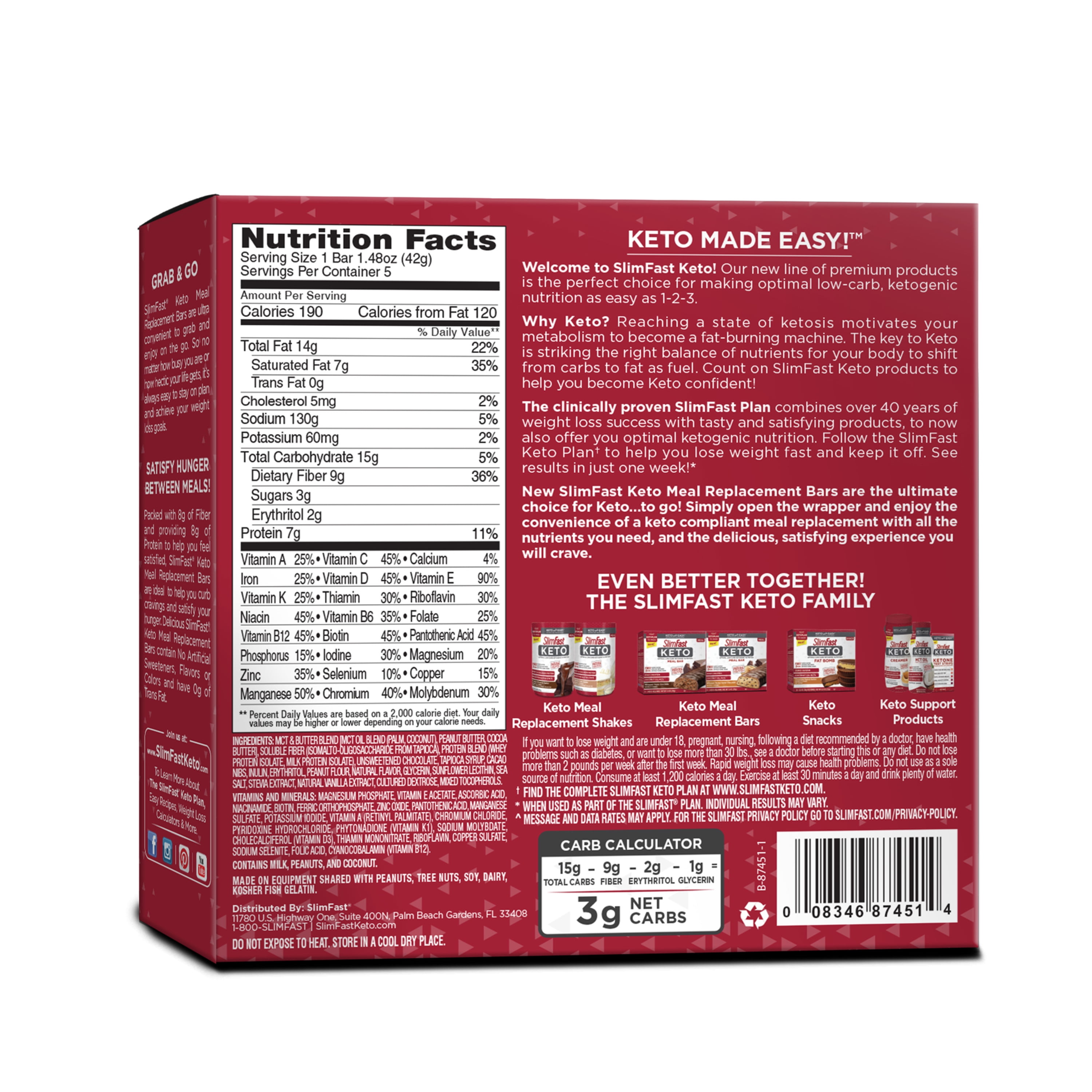 Slim Fast Bar Nutrition Label Nutrition Ftempo