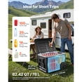thumbnail image 2 of KFFKFF 12 Volt Portable Refrigerator, 82.4 QT/78L Car Cooler, Electric Freezer with Handle, App Control & Wheels, 12V/24V DC 100-240V AC, -4℉ to 68℉, Ideal for Truck, Van, RV, SUV, Travel,and Camping, 2 of 9