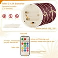 thumbnail image 5 of Yayeee Flameless Candles with Remote Flickering Battery Operated Multi Color Changing, Red Circles, 5 of 7