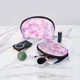 thumbnail image 5 of YFYANG 2 Piece Women's Portable Makeup Bags, Abstract Watercolor Texture Clutch Travel Toilet Bags Cosmetic Organizer, 5 of 7