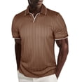 thumbnail image 2 of Mens Casual Manga Corta Botón Abajo Camisas con Capucha Sólida Camisa de Parche para Al Aire Libre, Casual, Uso Diario, 2 of 7