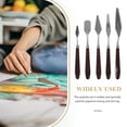 thumbnail image 6 of 5 Pcs Art Oil Painting Scraper Color Mixing Spatulas Painting Knifives Spatula Drawing Tool, 6 of 6