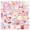 thumbnail image 1 of Paquete de pegatinas Korean Aesthetic Pink, 50 unidades, de vinilo impermeable, 1 of 2