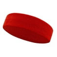 thumbnail image 3 of CSChome Non-slip Exercise Headband Sports Headband Great Sweat Absorption Capacity High Elastic Stretch Soft Non-slip Breathable Knitted Solid Color Reusable Yoga, 3 of 7
