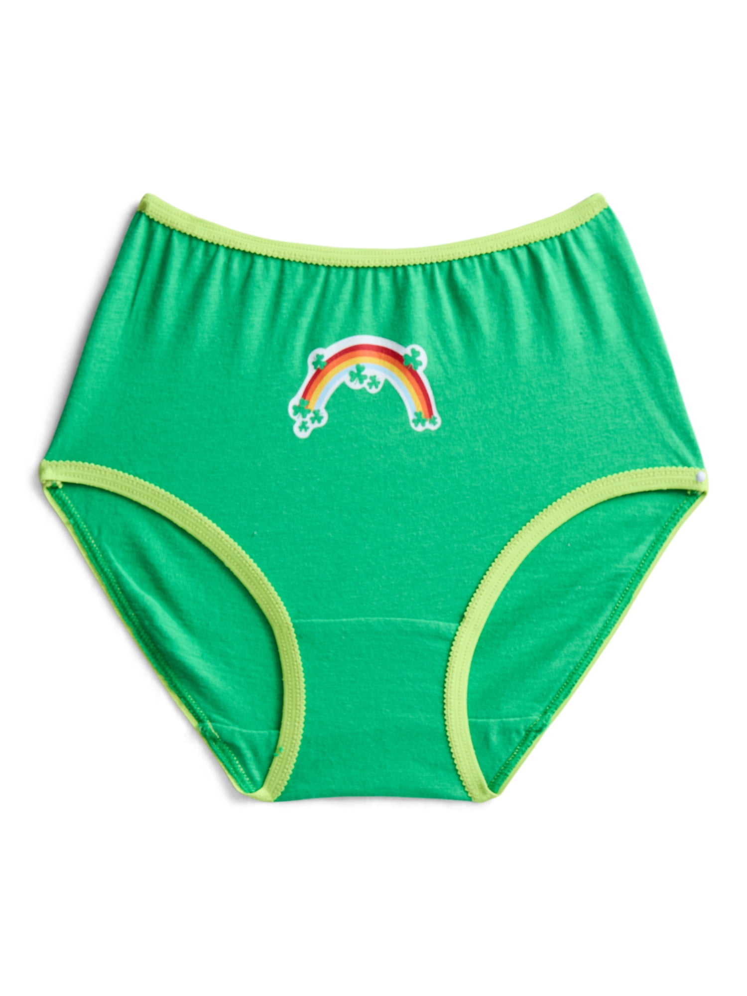 St Patrick's Day Girls Cotton Underwear Briefs from Way To Celebrate, 5-Pack, Sizes S-XL