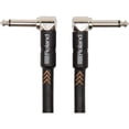 thumbnail image 1 of Cable Instrumento Roland Serie Black Negro Conectores Plug Ángulo Recto TR 6.3mm 15 cm, 1 of 2