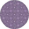 thumbnail image 1 of Ahgly Company Machine Washable Indoor Square Transitional Dark Purple Area Rugs, 3' Square, 1 of 7