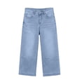 thumbnail image 7 of Capri Jeans for Women Mid Rise Straight Leg Casual Relaxed Fit Summer Cropped Denim Capris Pants Summer Trendy Crop Jeans with Pockets Daily Basics Light Blue S, 7 of 7