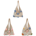 thumbnail image 1 of Bolso Ganchillo Hombro Flores Punto Mano Informal para Mujer () Azul, 1 of 7