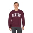 thumbnail image 6 of Diving Diver Sweatshirt Gifts Crew Neck Shirt Long Sleeve Unisex, 6 of 7
