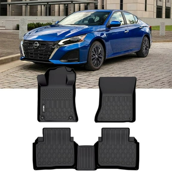 Nilight TPE Floor Mats for Nissan Altima 2019 2020 2021 2022 2023 2024 2025,All Weather Custom Fit Heavy Duty Floor Liners